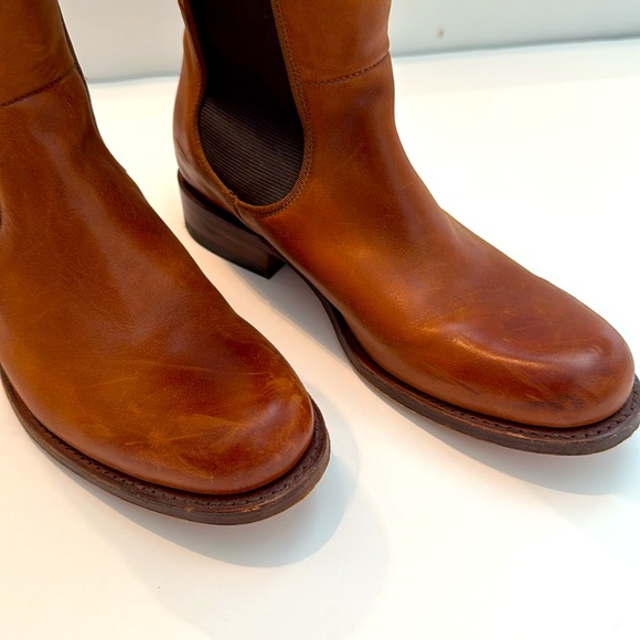 NEW 6 Frye Brown Leather Riding Boot - Picture 7 of 11